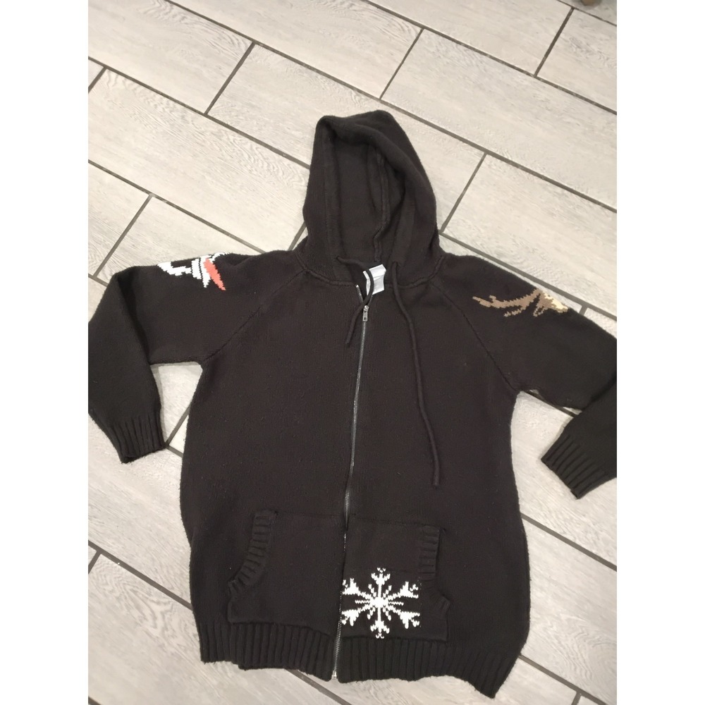Disney Frozen Olaf Sven‎ Knit Zip Up Hoodie Sweater Size 2 XL